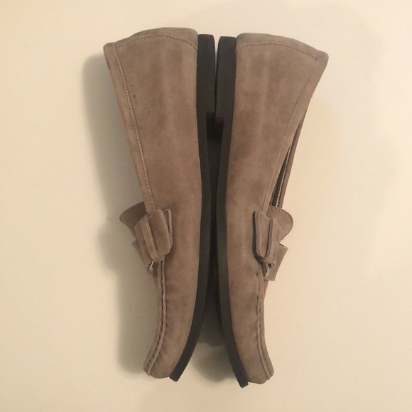AGL Grey Suede Loafers w/ Buckle Sz 38 - Picture 4 of 9